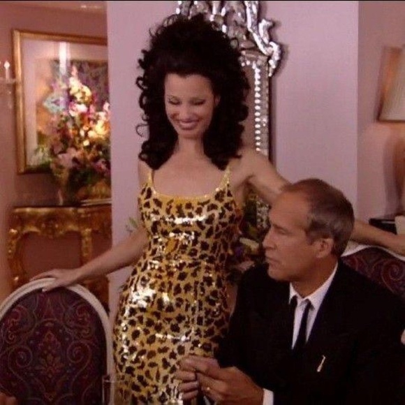 1980’s Vintage Sequin Half Zebra And Cheetah Mini Dress As Seen On Fran Fine in - Picture 5 of 8